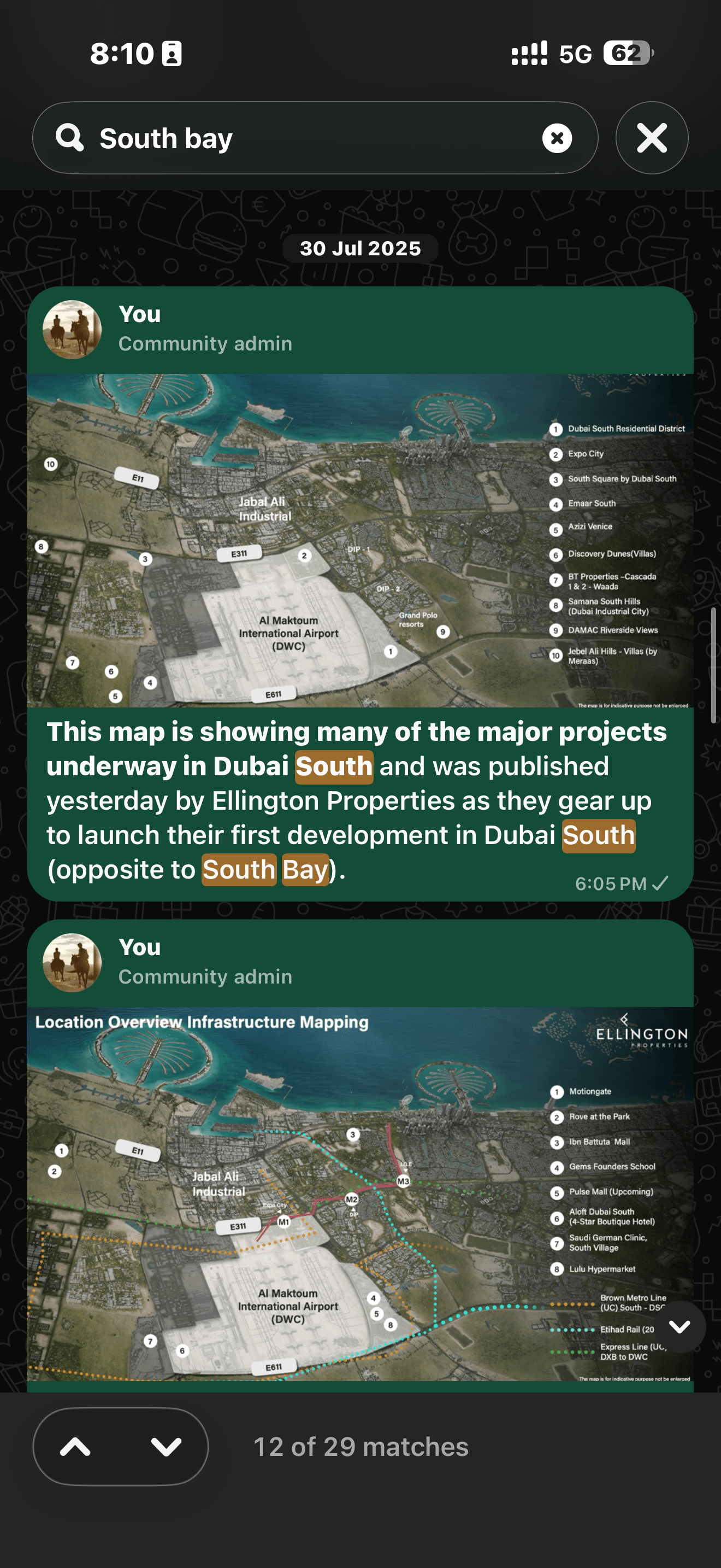 Seeking Dubai original South Bay community post, 2025-07-30: A changing neighbourhood.