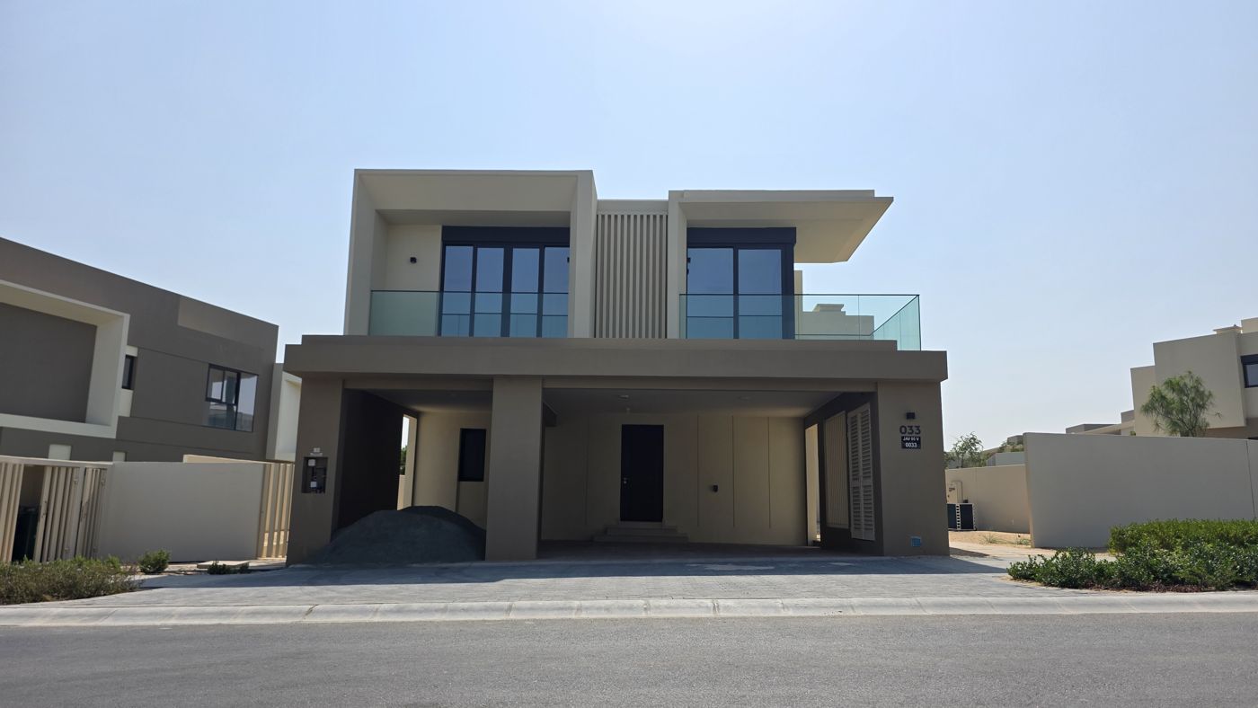 Jebel Ali Village villas · Representative site photo, September 2026
