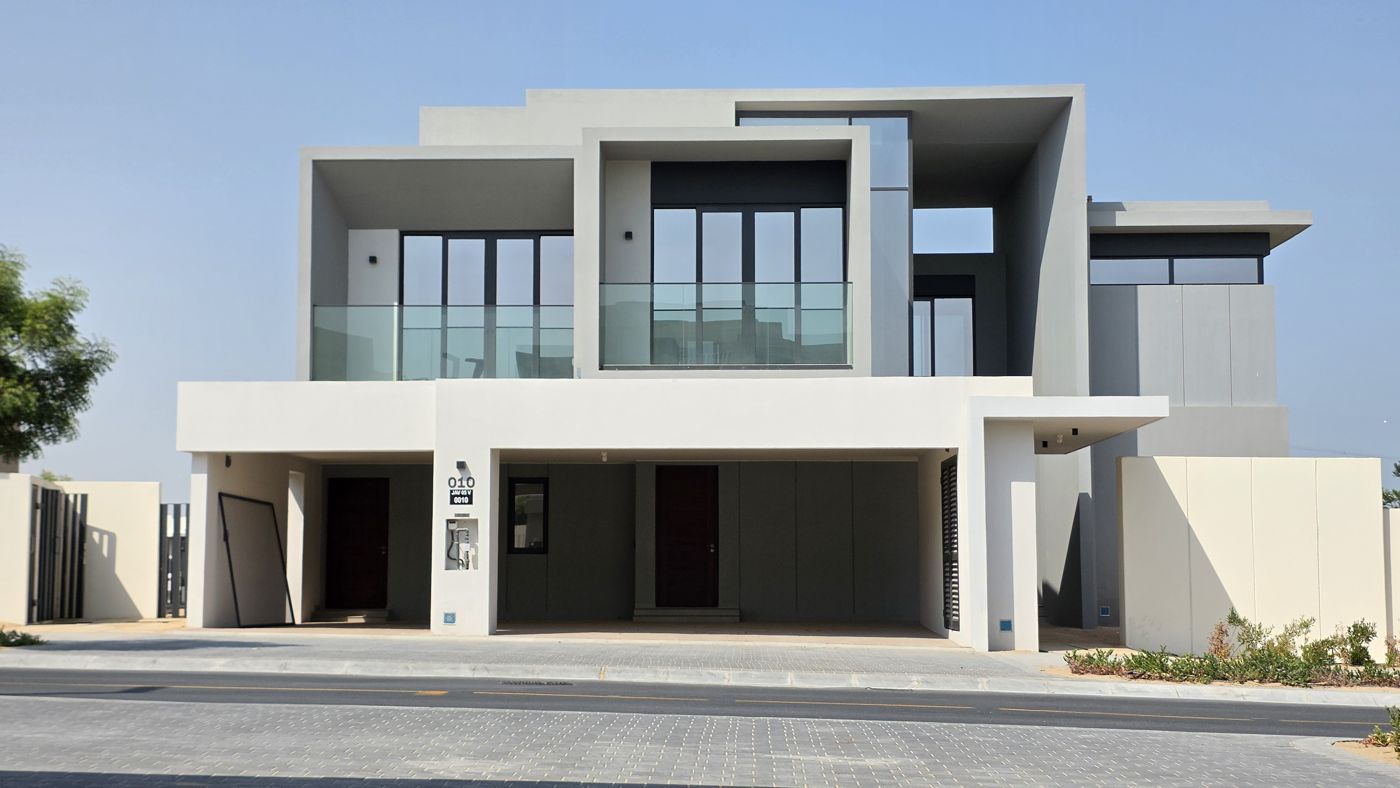 Jebel Ali Village villas · Representative site photo, September 2026