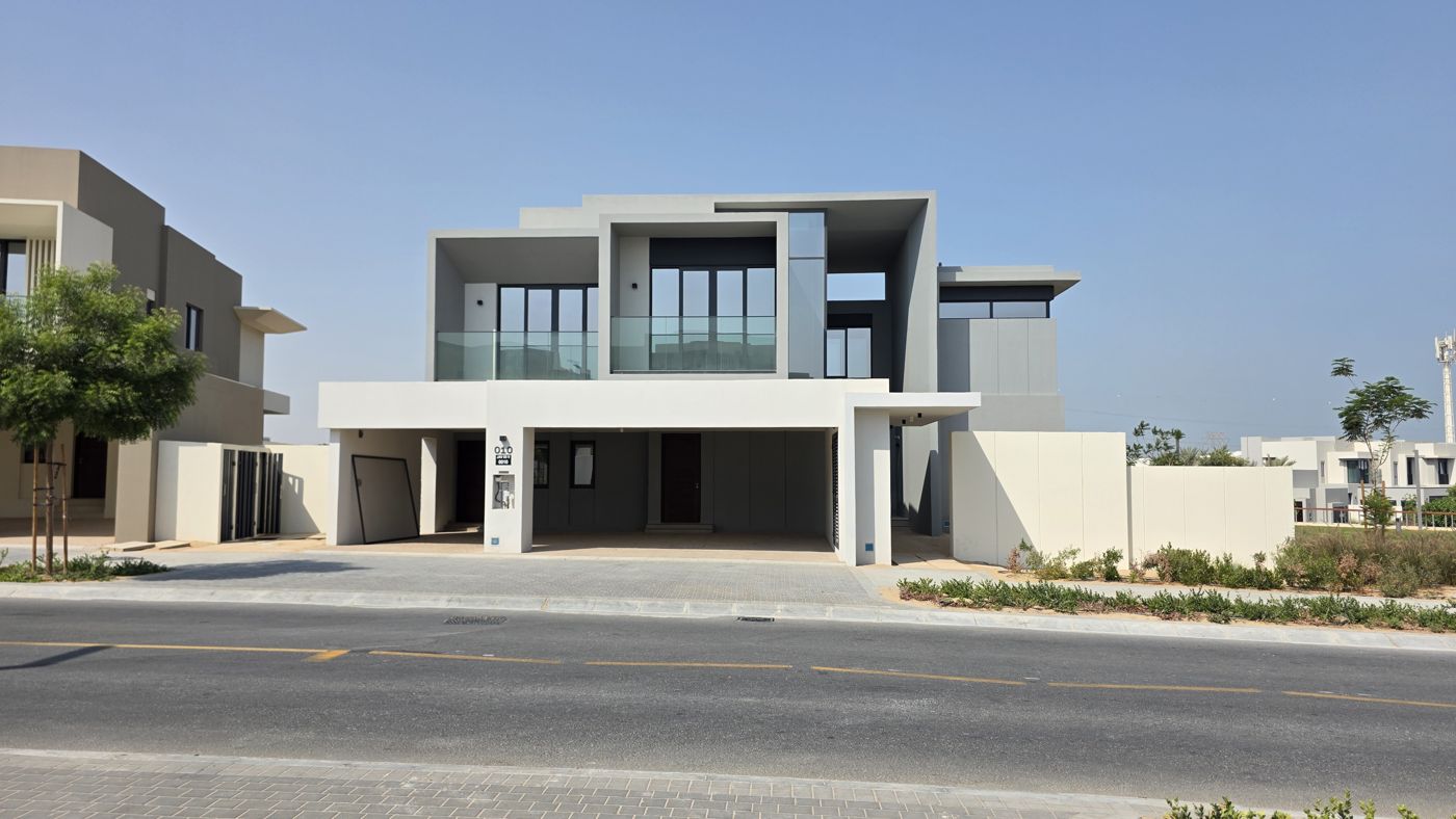 Jebel Ali Village villas · Representative site photo, September 2026