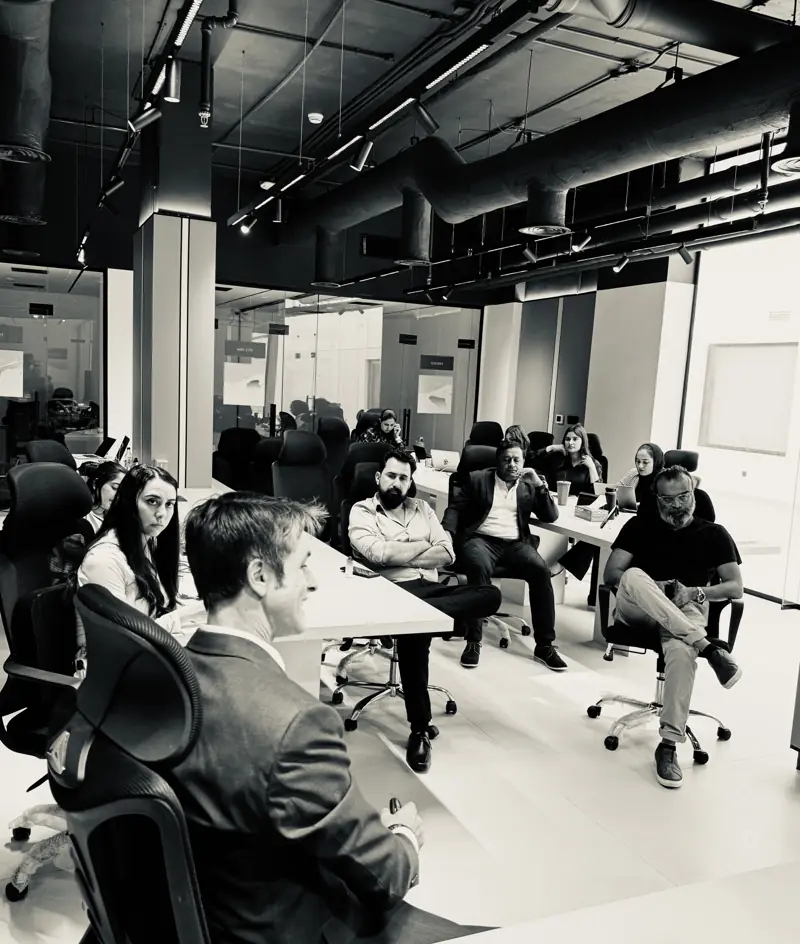 The RealCO Capital team gathered for a discussion